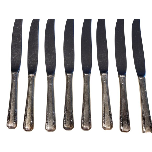 Entire Set 1948 Wallace Harmony House Quad Silver Plate Flatware Sears Signed - Picture 5 of 13